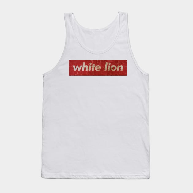 White Lion - SIMPLE RED Tank Top by GLOBALARTWORD